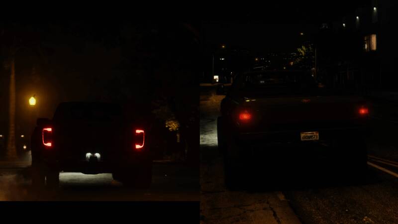 《GTA6》夜间城市灯火通明，细节清晰可辨