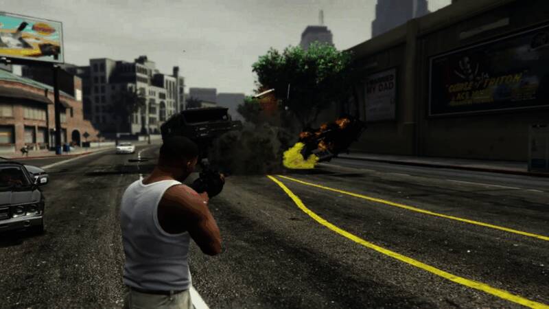 《GTA6》大型爆炸场面极具视觉冲击力