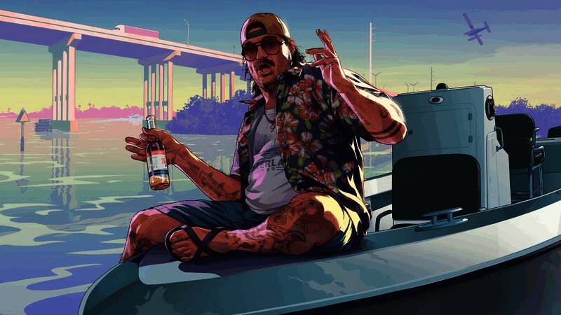 GTA6截图展示露西亚在健身房锻炼的场景，周围布满健身器材