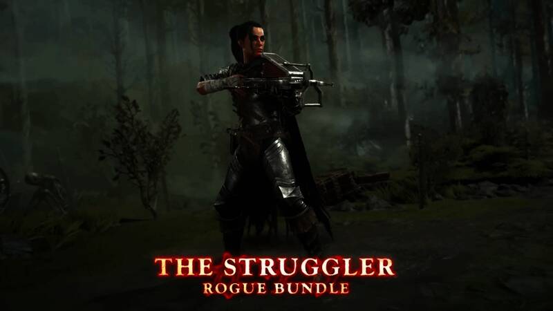 战场场景再现，黑色剑士与恶魔展开殊死搏斗，背景为燃烧的城池