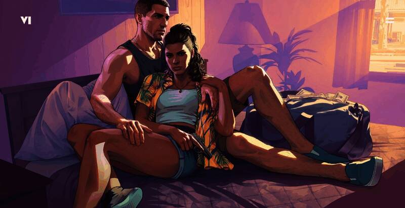 露西娅与杰森并肩作战的战斗画面，手持武器，气氛紧张