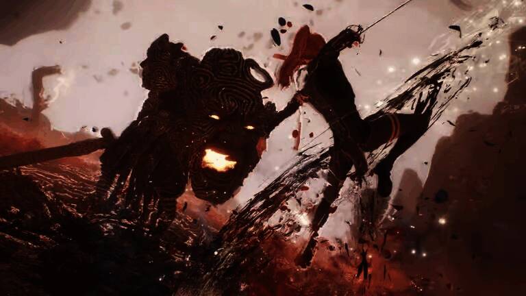 《光与影：33号远征队》游戏画面，角色在光影交错的废墟中探索，风格独特且画面精致