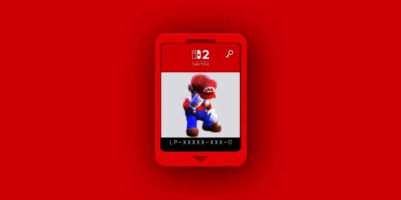 任天堂Switch 2密钥卡示意图展示其外观设计与功能说明