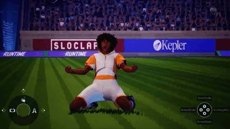 球场全景展示，灯光效果逼真，观众席座无虚席