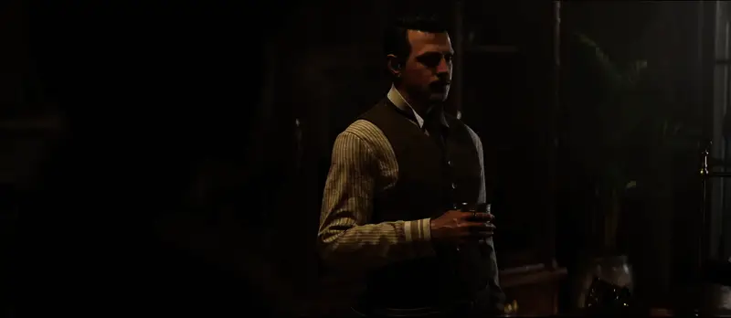 游戏封面艺术图展现主角恩佐手持武器在街头对峙的画面