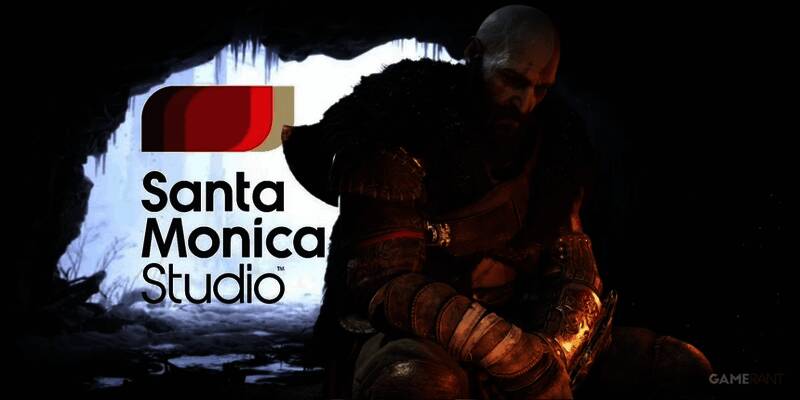 圣莫尼卡工作室LOGO与《战神》系列封面拼接图，展现品牌传承