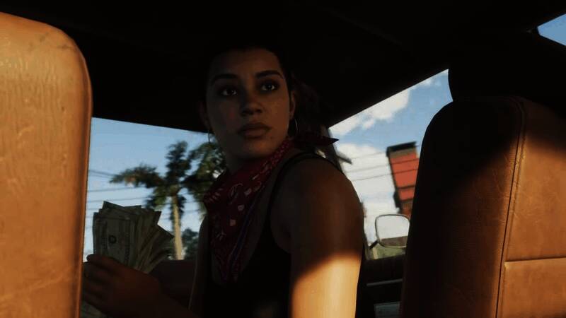 R星官方发布《GTA6》发售日公告的截图，页面简洁仅含文字信息