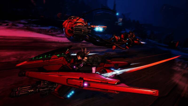 游戏LOGO展示，背景为凯洛斯星球的夜空与城市轮廓