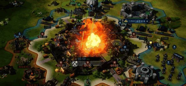 《文明：时代与盟友》宣传图，展示多个历史人物与城市建设画面