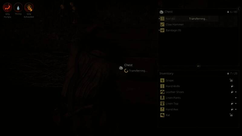 游戏UI界面简洁，突出生存紧张感