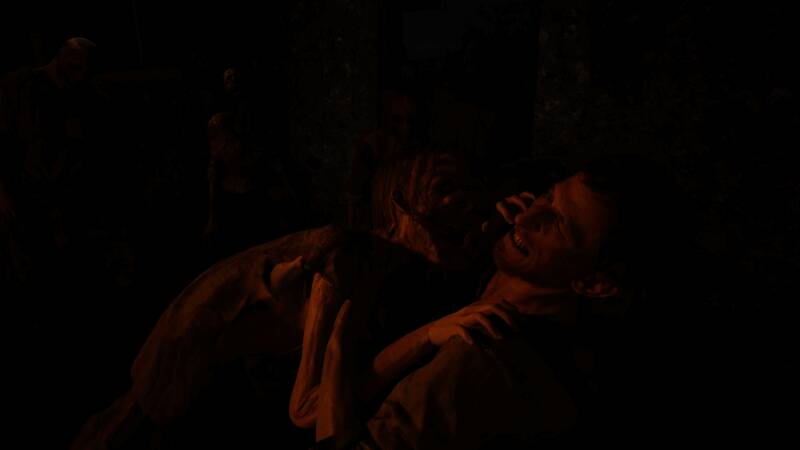 玩家利用环境制造障碍，延缓僵尸逼近速度