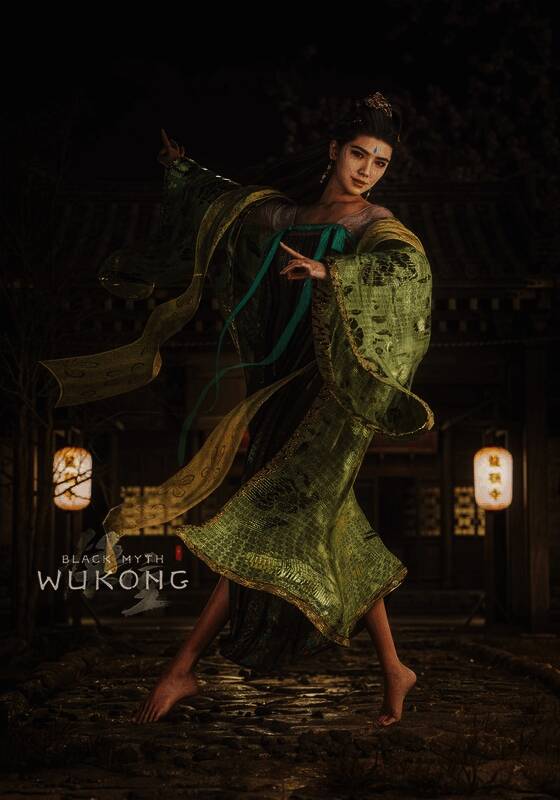 蜘蛛二姐早期概念图，身着华丽服饰，手持长鞭