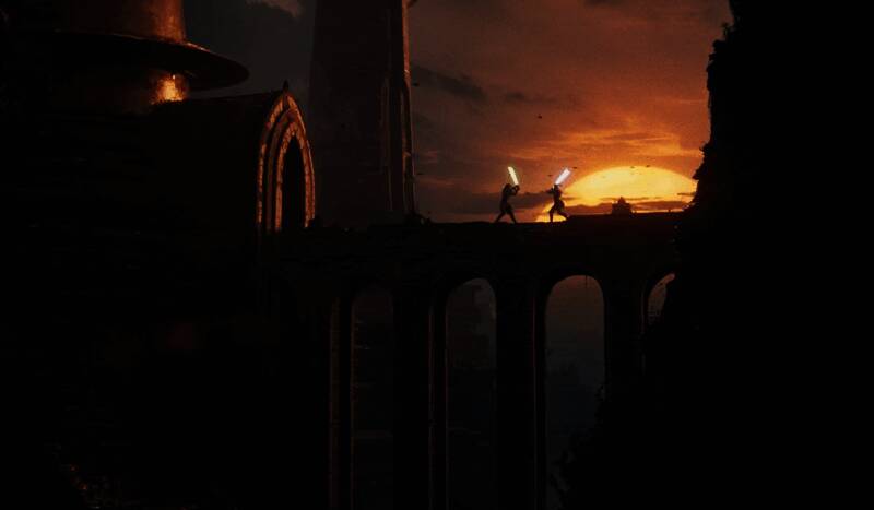 角色Travis概念设定图，身穿未来风格战斗服，手持能量武器