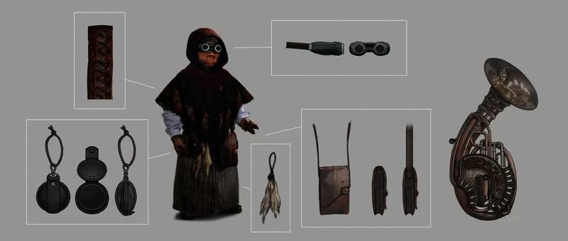 科幻风格女性角色概念图，眼神坚定，背景为外星城市