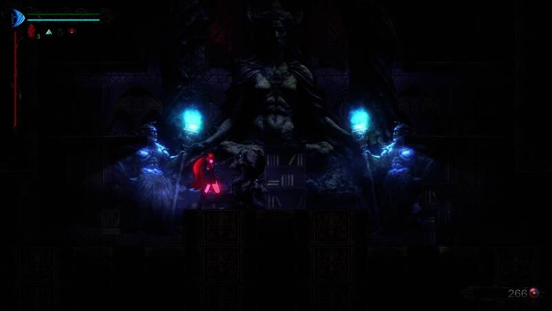 Boss战场景，巨大敌人压迫感十足，特效炫目