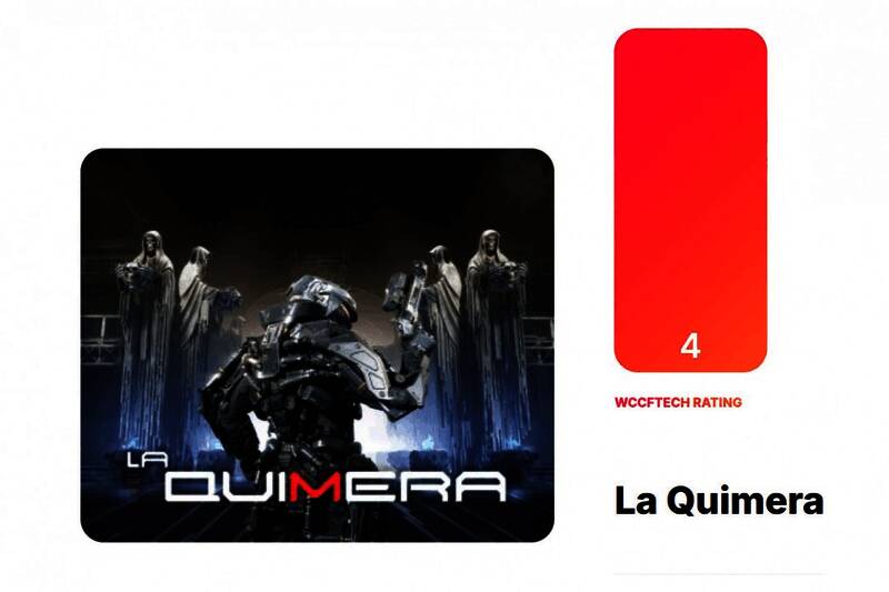 《奇美拉计划》角色战斗画面截图，角色身穿高科技装甲手持武器进行射击