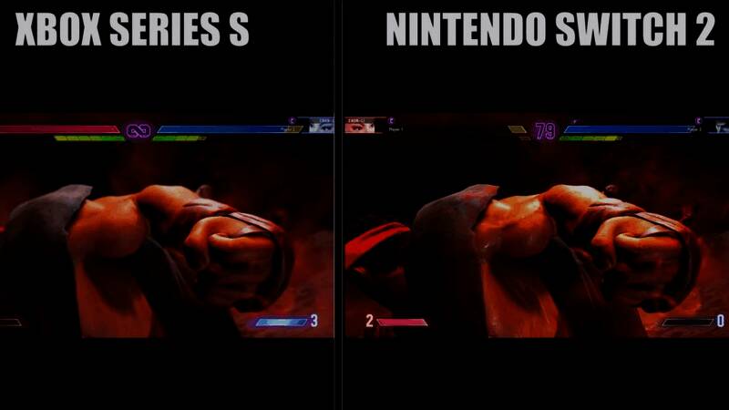 Xbox Series S vs Switch 2画质对比，Switch 2展现更高细节