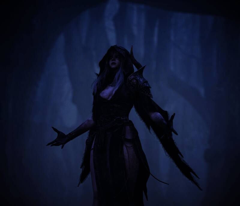 全视角渲染图，展现角色整体造型与场景互动