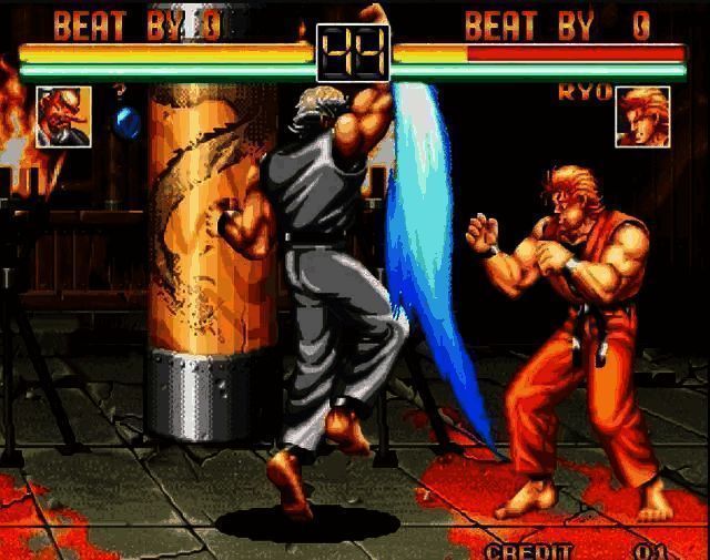 特瑞施展升龙技画面，动作流畅有力