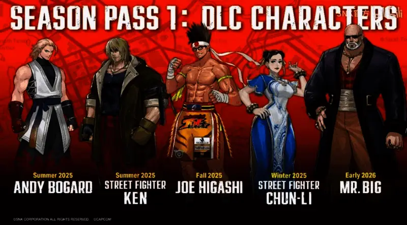 肯与春丽站在擂台边缘，准备登场