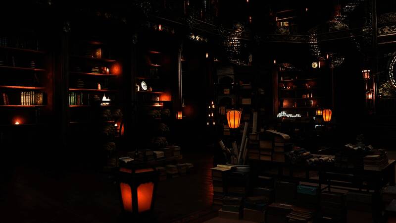 游戏截图，主角与小嫂嫂在庭院中低声私语的画面