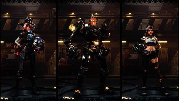 游戏内战斗画面，三名玩家组成队伍展开激烈对抗