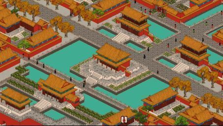 游戏下载页面截图与社交平台二维码集中展示