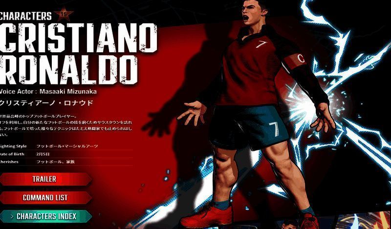 C罗在现实中身着沙特联赛球衣接受采访的画面，背景为利雅得城市夜景