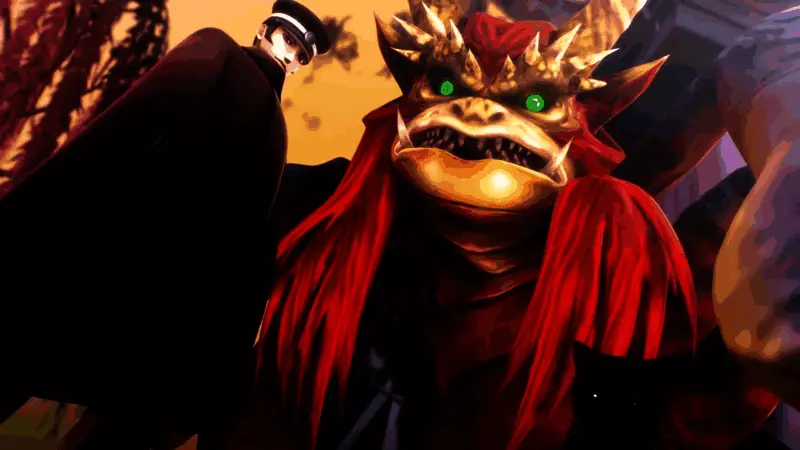 战斗场景截图，展现恶魔召唤师与敌人激烈对战的瞬间