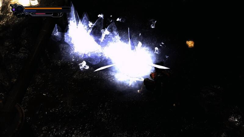 BOSS战画面，巨大敌人现身，气氛紧张刺激