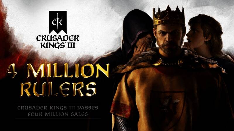 《十字军之王3》最新宣传图，展现中世纪贵族与战场场景