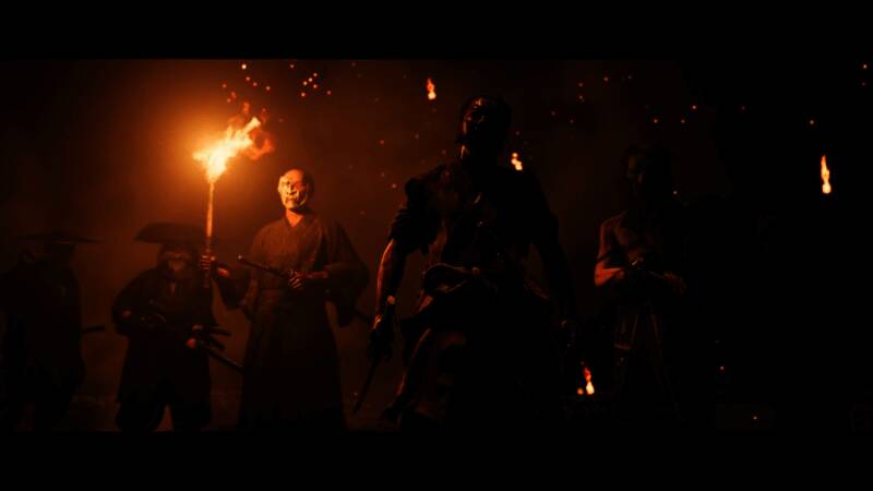 阿津在林间穿梭，光影交错营造出唯美氛围