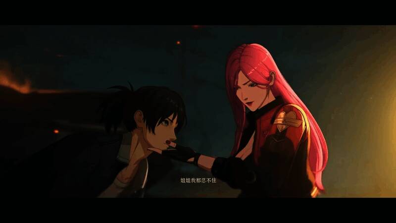 异人对战场景，背景为古代风格建筑，气氛紧张