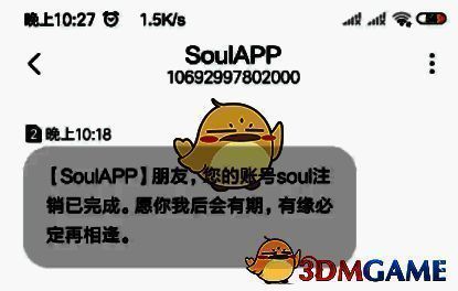 Soul隐私设置页面截图，展示账号注销后的数据清除进度条