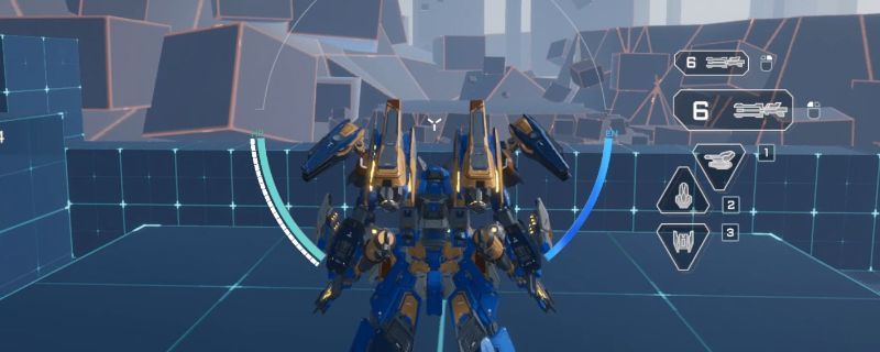 地狱火机甲在战场上释放重型导弹轰炸敌方机兵群的震撼画面，地面爆炸火光四起，空中敌机纷纷坠落