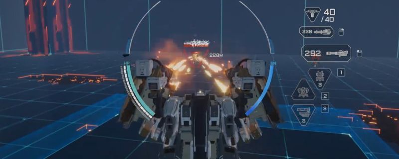 三角龙机甲在战场中释放技能，多个敌方机兵被范围攻击击飞，地面裂痕明显，特效震撼