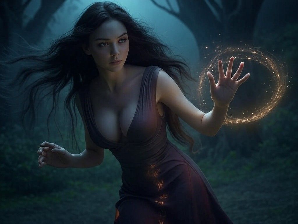 多张Grok生成女巫图拼贴展示，体现重复性问题