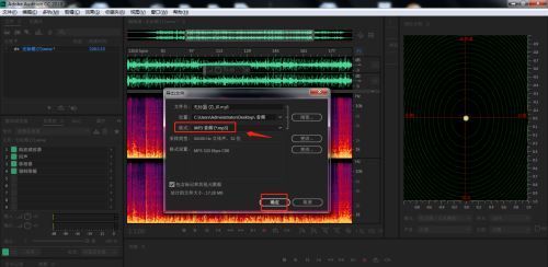 导出设置窗口界面，清晰列出可选格式与参数配置选项