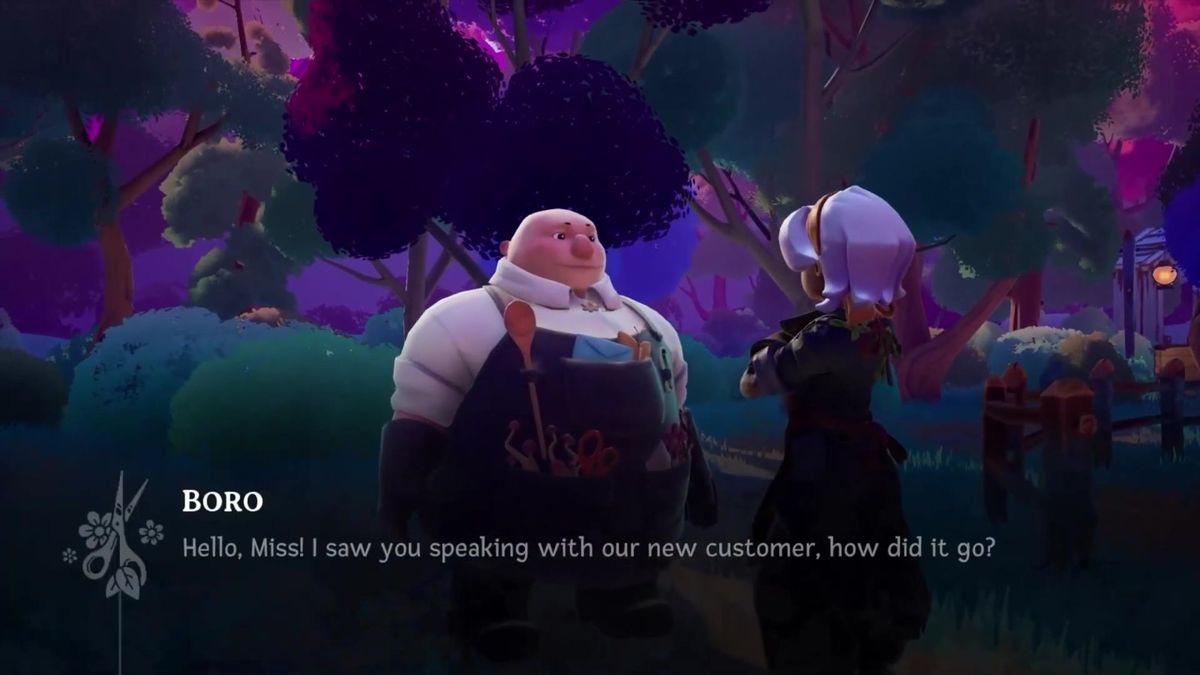 阿尔塔在黄昏中泡茶，窗外微光映照其侧脸，神情平静却略带忧郁