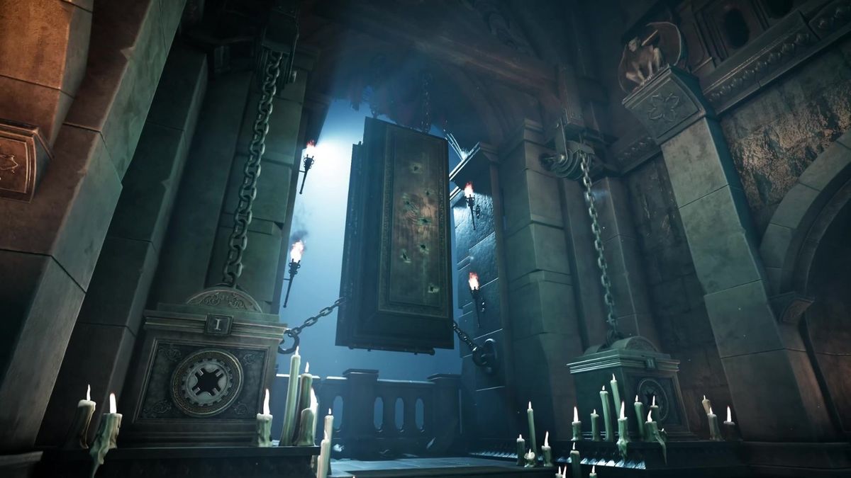 密室编辑器界面截图，显示光照调试与模型放置功能