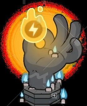 雷电塔特写画面，蓝色电流在塔身流转，掌心发出耀眼电光，极具视觉冲击力