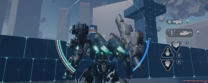 赤霄机甲释放技能困住空中飞行的矛隼单位，画面充满未来科技战斗氛围