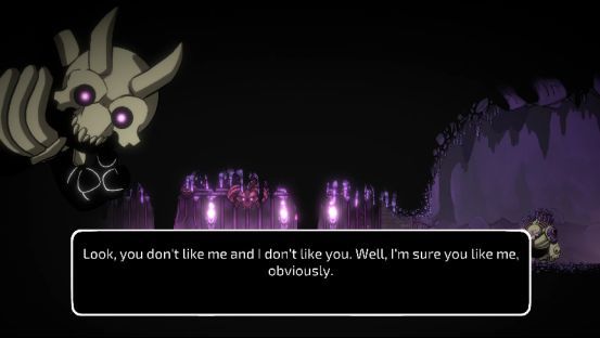 手绘风格的地下神庙场景，墙壁布满古老符文，魔骨跃过陷阱，光影层次分明