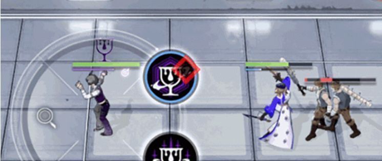 卡兹安释放必杀技动画截图，手中调酒壶倾倒出金色液体，队友身上浮现‘精萃’光环