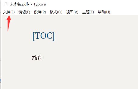 Typora文件菜单展开状态，显示‘新建’‘打开’‘偏好设置’等选项