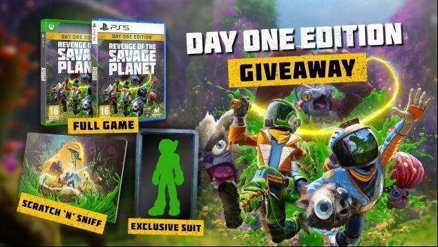 两名玩家在分屏模式下合作探索洞穴，一人用套索捕捉漂浮生物