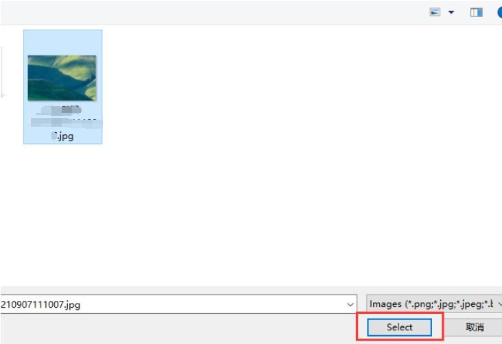 Typora编辑界面中已成功插入一张风景类图片，图片下方有清晰的边框和阴影效果