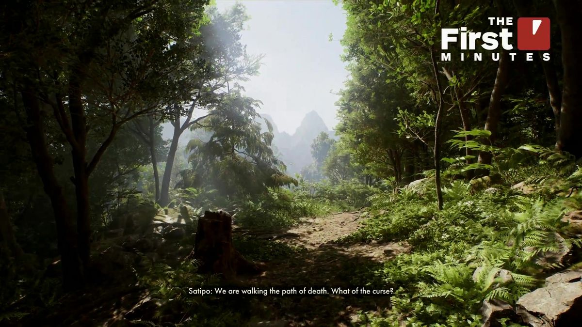 印第安纳·琼斯手持手枪穿越古老神庙，光线透过石缝洒落，氛围神秘而紧张