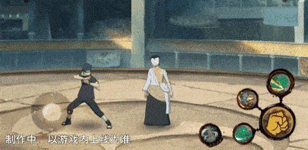 敌人被挑飞至空中，须佐能乎一枪将其刺向陨石，爆炸席卷全场