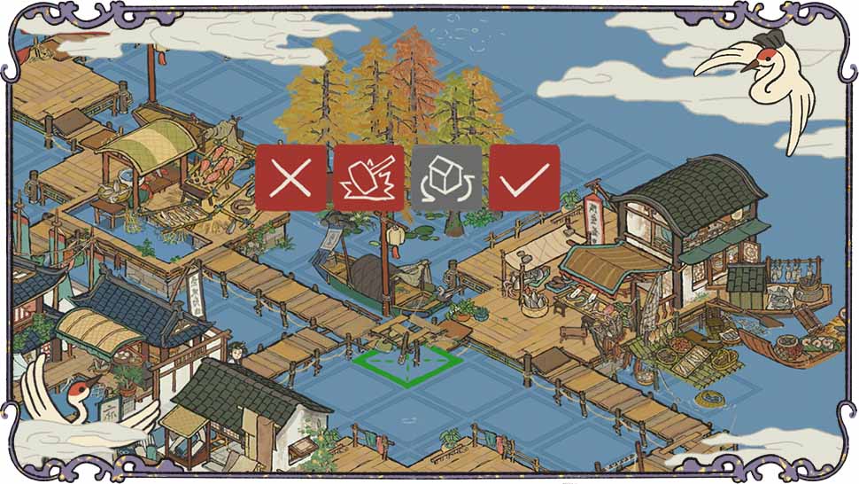 市舶司船坞内商船整装待发，背景为波光粼粼的海面与远处灯火通明的港口